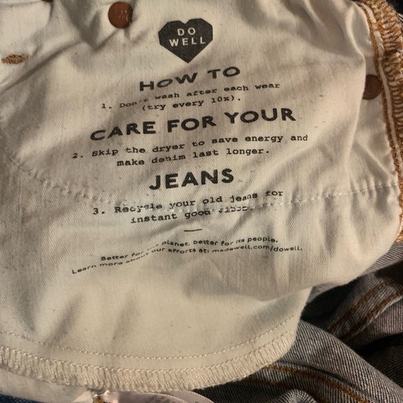 Madewell Mid-Rise Kickout Crop Raw Hem Size 28 Loose Fit Cropped Flared Pants - Picture 8 of 11